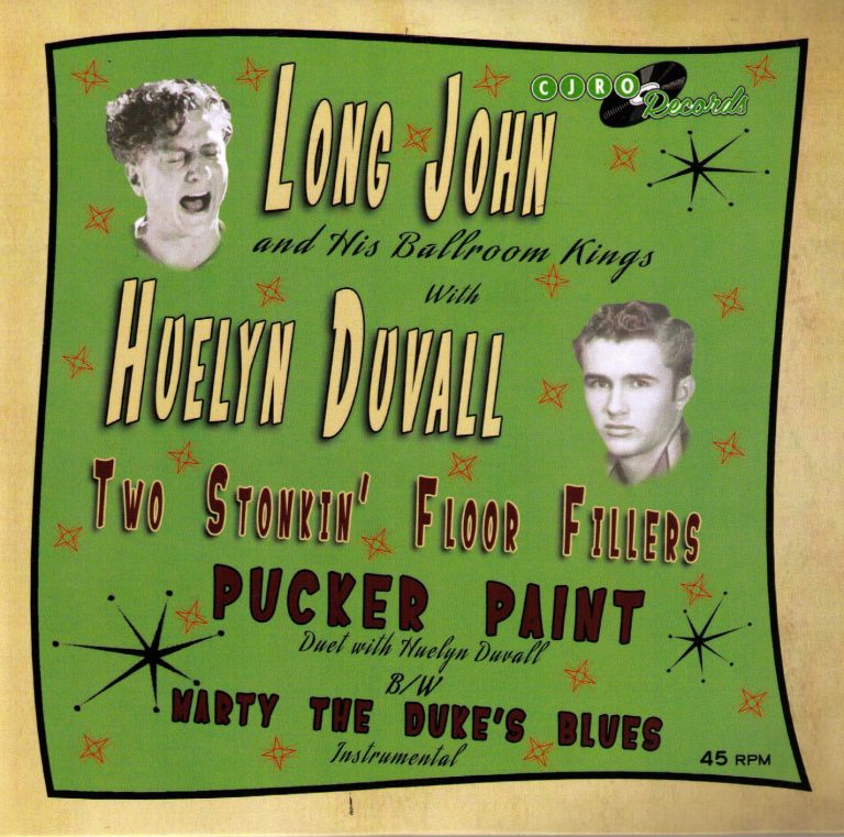 Long John & his Ballroom Kings feat. Huelyn Duvall Single Pucker Paint