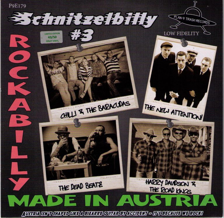 Schnitzelbilly #3 Rockabilly Made In Austria Single (schwarzes Vinyl)