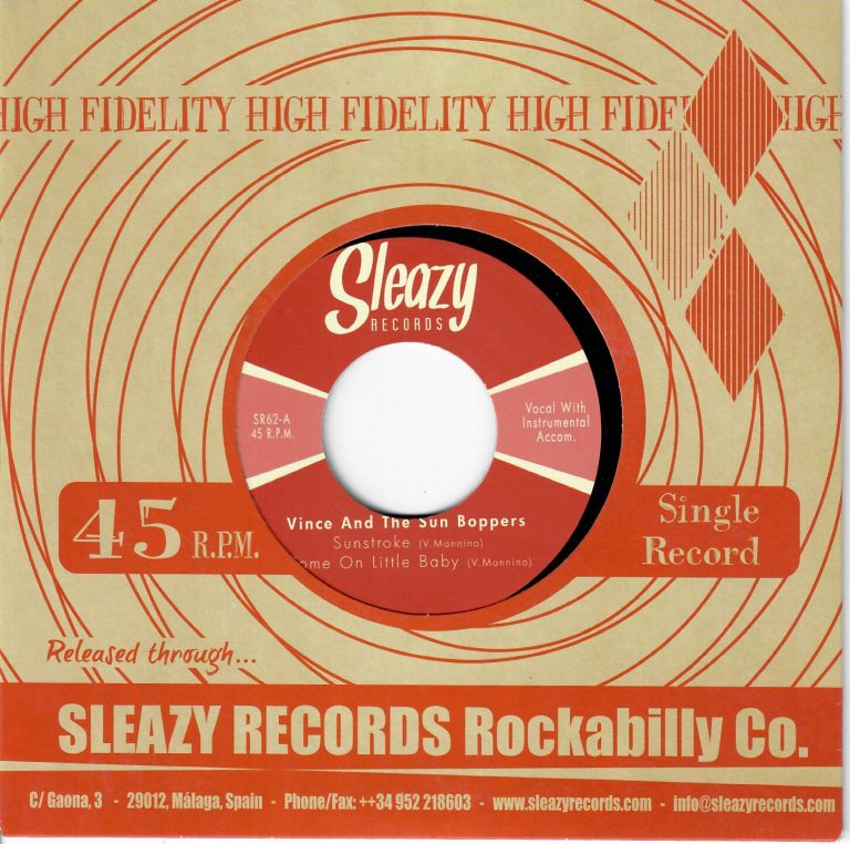 Vince And The Sun Boppers Sunstroke Vinyl EP