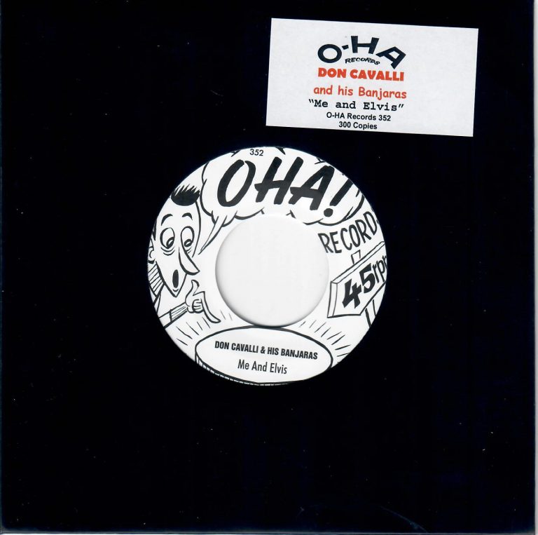 Don Cavalli and his Banjaras; Me And Elvis; 1 sided Single