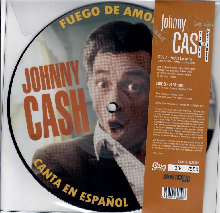 Johnny Cash; Canta En Espanol; Fuego De Amor; El Matador; Single