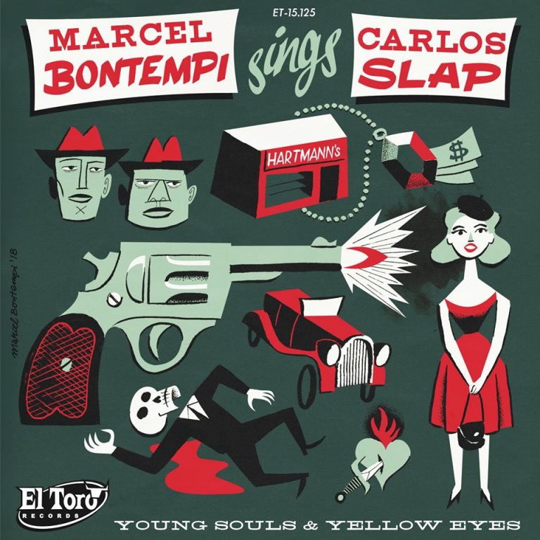 Marcel Bontempi sings Carlos Slap ‎– Young Souls & Yellow Eyes 45