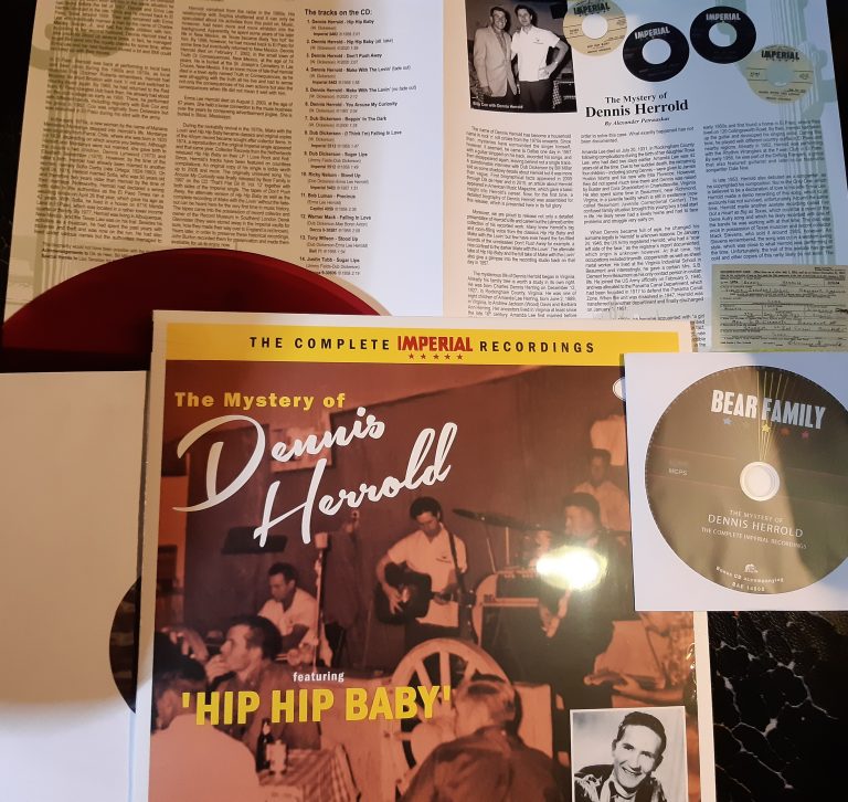 Dennis Herrold Mystery of 10″ LP +CD  Bear Family   feat. Dub Dickerson