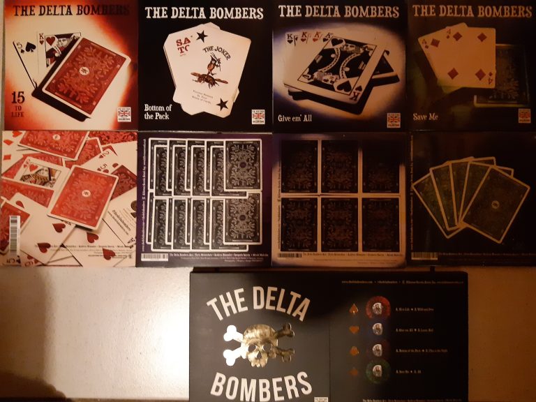 The Delta Bombers; 4 Singles Pack + Slipcase; limited sprinkeled Vinyl – Killertone UK Press.
