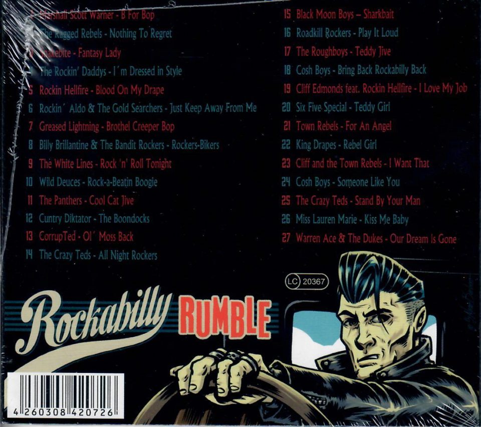 Rockabilly Rumble Rebel Music CD Sampler Tessy Records