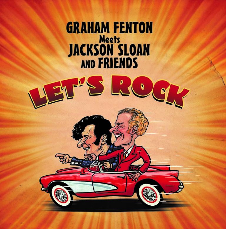 Graham Fenton meets Jackson Sloan & friends “Let’s Rock” / “All night Cafe” – Double A side – Tessy 45-209 Red Vinyl – nearly sold out!